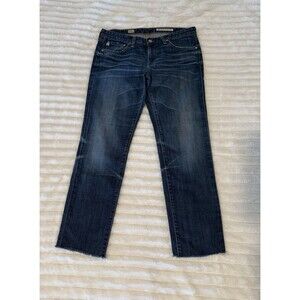 AG Adriano Goldschmied Women's the Stilt Cigarette Leg Jeans Dark Wash Size 29R